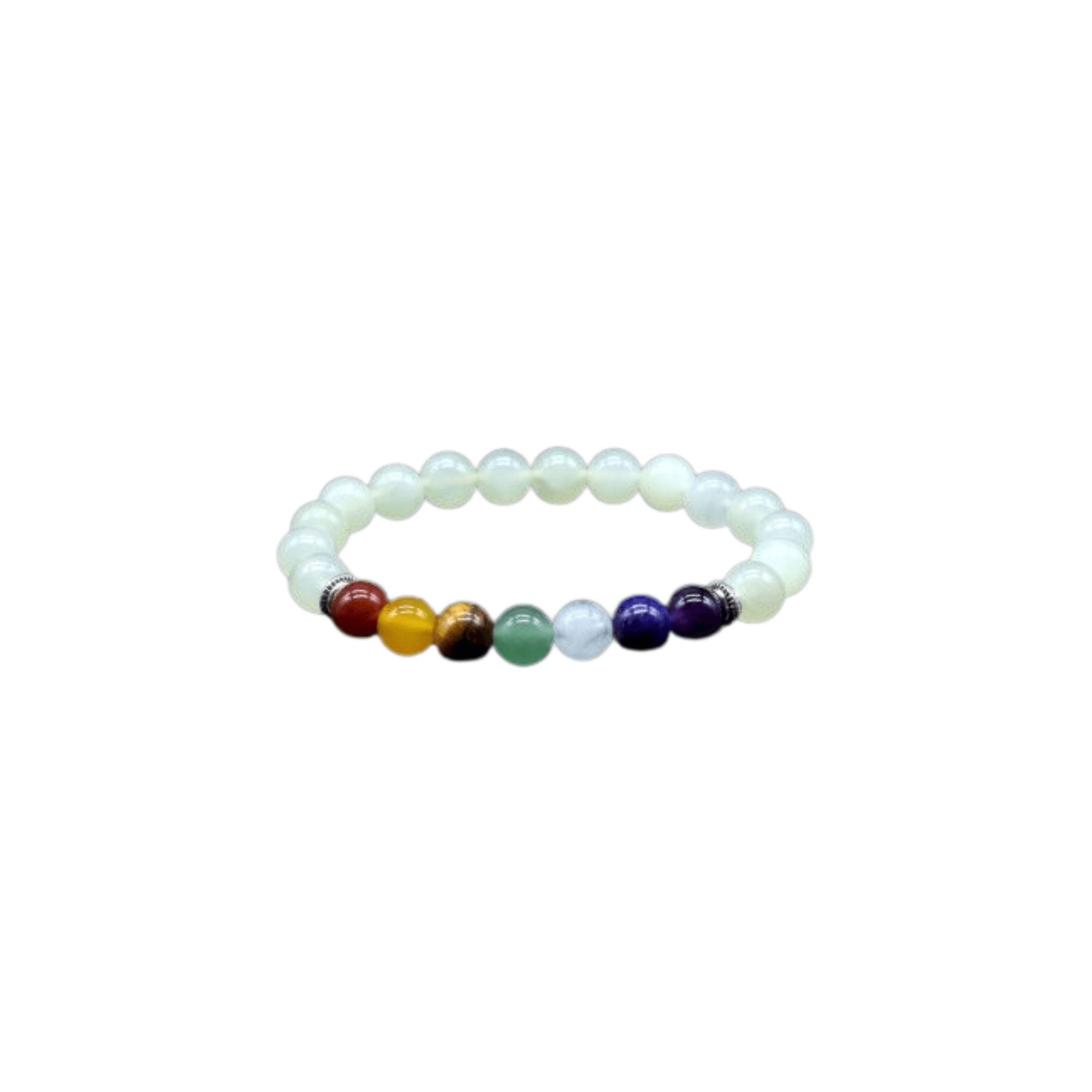 Howlite 7 Chakras beads - 8mm